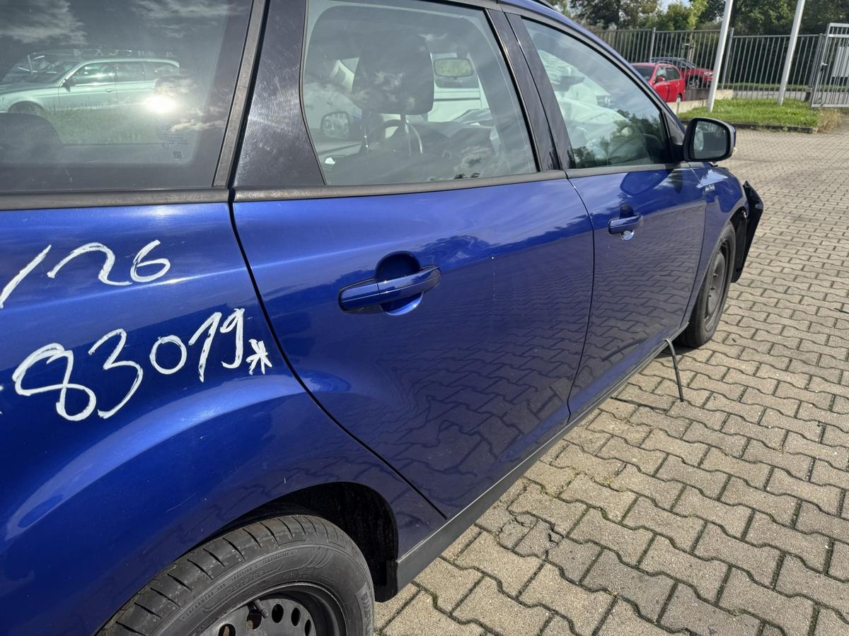 Ford Focus 3 original T&uuml;r hinten rechts Indic Blau Kombi Rohbau Bj.2014